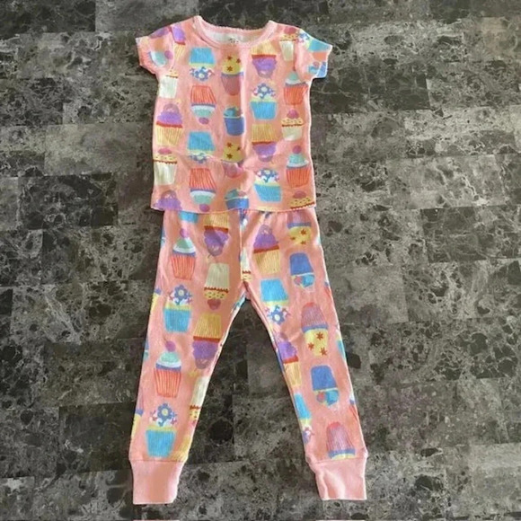 Carter's Other - Carter's Toddler Girl Pajama Set (Size 12M) Pink with cupcake prints